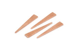 Copper Triangle Blank, 50 Raw Copper Triangle Blanks (26x4.5x0.80mm) M260