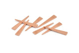 Copper Triangle Blank, 50 Raw Copper Triangle Blanks (26x4.5x0.80mm) M260