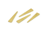 Brass Triangle Blank, 50 Hammered Raw Brass Triangle Blanks (20x4.5x0.80mm) M264