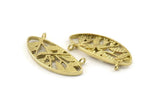Brass Pendant, 2 Raw Brass - Bee Charm -  Brass Bee Pendant With Loops - Findings (35x15x3mm) N1336