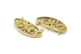 Brass Pendant, 2 Raw Brass - Bee Charm -  Brass Bee Pendant With Loops - Findings (35x15x3mm) N1336