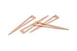 Copper Triangle Blank, 24 Raw Copper Triangle Blanks (50x8x0.80mm) M270