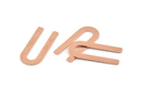 U Shape Blank, 12 Raw Copper U Shaped Stamping Blanks, Findings (30x13x0.80mm) M319
