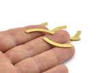 Brass Blank, 24 Textered Raw Brass Stamping Blanks (29x3.5x0.80mm) M320