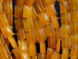 Yellow Chalcedony Agate 20x15mm Rectangle Gemstone  Beads 15.5 Inches G515 T022