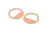 Copper Round Blank, 12 Raw Copper Round Blanks, Stamping Blanks (25x0.80mm) M419