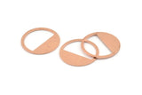 Copper Round Blank, 12 Raw Copper Round Blanks, Stamping Blanks (25x0.80mm) M419