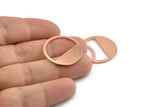 Copper Round Blank, 12 Raw Copper Round Blanks, Stamping Blanks (25x0.80mm) M419