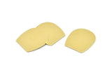 D Shaped Blank, 8 Raw Brass D Shaped Stamping Blanks (25x22x0.80mm) M463