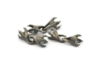 Silver Dragon Claw, 925 Silver, 925 Silver Bracelet Connectors, For Making Bracelets, Bracelet Clasp, Bracelet Parts - Setting Size 8mm F127
