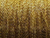 30 Meters - 99 Feet (1.5 X 2 Mm) Gold Tone Brass Soldered Chain - Y006 ( Z016 )