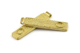 Brass Rectangle Charm,  Raw Brass Rectangle Charms With 1 Loop, Pendants (55x12x4mm) N1054