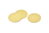 Brass Round Disc, 8 Raw Brass Round Stamping Blanks, Stamping Tags (25x0.80mm) M473