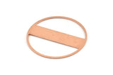 Copper Round Blank, 2  Raw Copper Round Stamping Blanks (43x0.90mm) M552