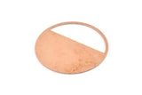 Copper Round Blank, 2  Raw Copper Round Stamping Blanks (43x0.90mm) M547