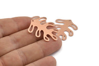 Bakır Yaprak Tılsımı, 1 Delikli 8 Ham Bakır Yaprak Tılsımı, Bulgular (32x25x0,80 mm) M489