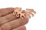 Bakır Yaprak Tılsımı, 1 Delikli 8 Ham Bakır Yaprak Tılsımı, Bulgular (32x25x0,80 mm) M489