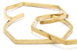 Brass Bracelet Blank, Raw Brass Cuff Bracelet Blank Bangle (4x2x62x45mm) BRC057