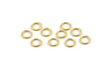 Gold Jump Ring, 250 Gold Tone Brass Jump Rings (7x0.8mm) A0981