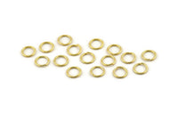 Gold Jump Ring, 250 Gold Tone Brass Jump Rings (7x0.8mm) A0981