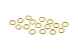 Gold Jump Ring, 250 Gold Tone Brass Jump Rings (7x0.8mm) A0981