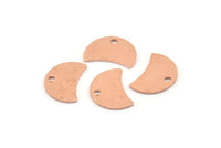 Bakır Ay Tılsımı, 1 Delikli 12 Ham Bakır Hilal Ay Tılsımı (13x8x0,70 mm) M584