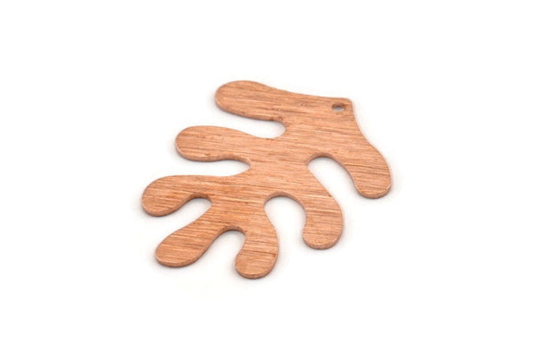 Bakır Yaprak Tılsımı, 1 Delikli 6 Dokulu Ham Bakır Yaprak Tılsımı, Bulgular (32x25x0,80 mm) M633
