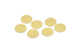 Brass Round Tag, 50 Raw Brass Round Stamping Blanks, Findings (10x0.80mm) M413
