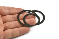 Black Moon Charm, 4 Textured Oxidized Black Brass Crescent Moon Charms With 2 Holes, Pendants (42x16x0.80mm) M178 S1143
