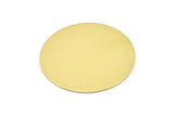 Brass Round Blank, 2 Raw Brass Round Stamping Blanks (43x0.90mm) M646