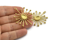 Pirinç Taraxacum Tılsımı, 1 Döngülü Ham Pirinç Taraxacum Tılsımları, Bulgular - Ped Boyutu 9x6mm (46x40mm) N1137