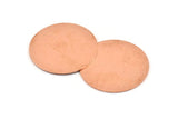 Huge Round Blank, 2  Raw Copper Round Stamping Blanks (43x0.90mm) M537