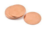 Huge Round Blank, 2  Raw Copper Round Stamping Blanks (43x0.90mm) M537