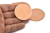 Huge Round Blank, 2  Raw Copper Round Stamping Blanks (43x0.90mm) M537