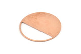 Copper Round Blank, 2  Raw Copper Round Stamping Blanks (43x0.90mm) M547