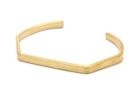 Brass Bracelet Blank, Raw Brass Cuff Bracelet Blank Bangle (4x2x62x45mm) BRC057