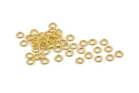 Gold Jump Ring, 250 Gold Tone Brass Jump Rings (5x0.7mm) A1014