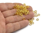 Gold Jump Ring, 250 Gold Tone Brass Jump Rings (5x0.7mm) A1014