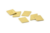 Brass Diamond Blank, 24 Raw Brass Diamond Blanks, Rhombus Blanks (17x12x0.80mm) A1671