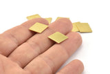 Brass Diamond Blank, 24 Raw Brass Diamond Blanks, Rhombus Blanks (17x12x0.80mm) A1671