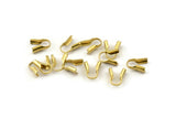 Snake Chain Connector, 50 Raw Brass Chain Parts For 1.2 - 1.5mm Snake Chain F079