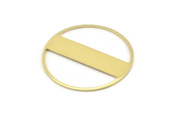 Brass Round Blank, 2 Raw Brass Round Stamping Blanks (43x0.90mm) M657