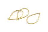 Brass Drop Connector, 25 Raw Brass Drop Connectors (29x18x1mm) A1705
