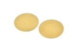 Brass Circle Blank, 12 Raw Brass Round Stamping Blanks (25mm) A1703