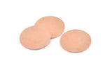 Copper Round Tag, 8 Raw Copper Round Stamping Blanks (21x0.90mm) M962