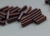 Copper Spacer Beads, 200 Raw Copper Tube Beads (7x2mm)