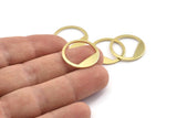 Brass Round Tag, 12 Raw Brass Round Stamping Blanks (21x0.90mm) M990