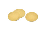 Brass Circle Blank, 12 Raw Brass Round Stamping Blanks (25mm) A1703