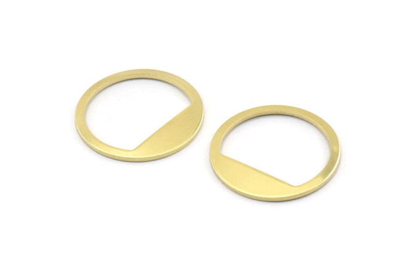 Brass Round Tag, 12 Raw Brass Round Stamping Blanks (21x0.90mm) M990