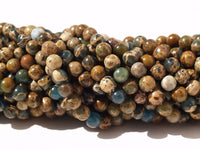 Aqua Terra Jasper 6 mm Gemstone Round Beads 1 strand